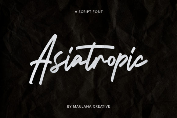 Asiatropic: A Handwritten Font for Editorial Elegance