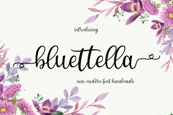 Bluettella: A Script Font for Elegant Web Design