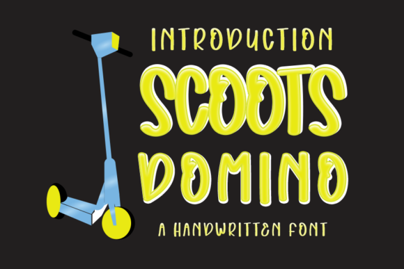 Discover the Charm of Scoots Domino: A Handwritten Typeface
