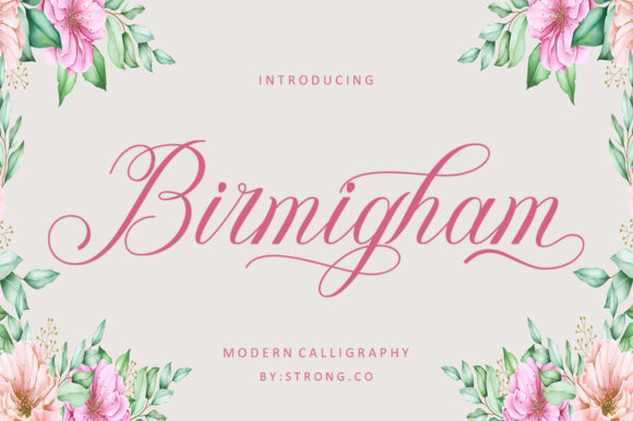 Elevate Your Brand with Birmigham: A Stylish Handwritten Font