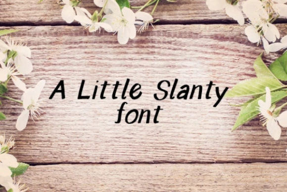 Enhance Your Brand with A Little Slanty Font