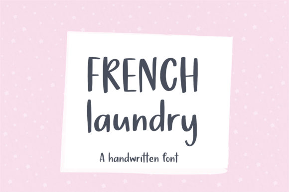 French Laundry: A Charming Handwritten Font for Web Design