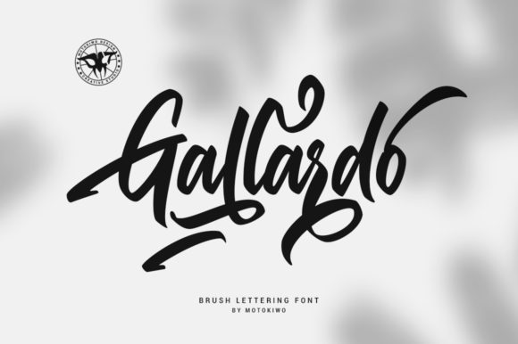 Gallardo: A Brush Handwritten Font for Urban and Vintage Brands