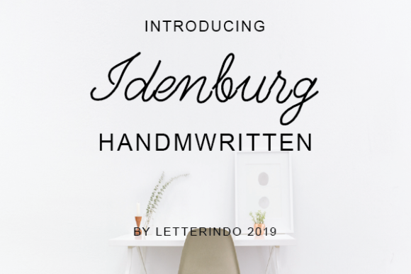 Idenburg: A Handwritten Font for Elegant Web Design