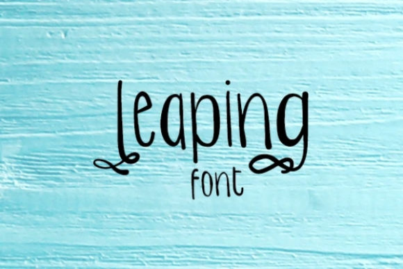 Leaping: A Script Font with Dynamic Elegance