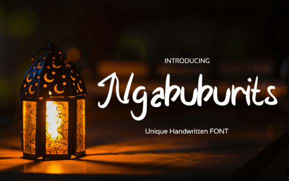 Ngabuburits: A Charming and Elegant Handwritten Font for Web Design