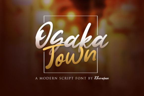 Osaka Town: A Versatile Script Font for Crafters