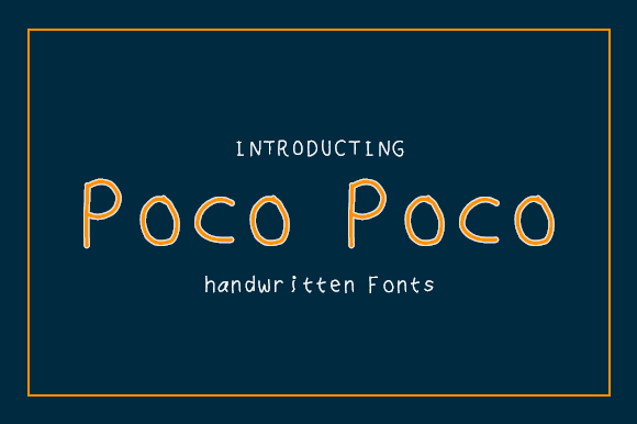 Poco Poco: A Playful Handwritten Font for Editorial Charm