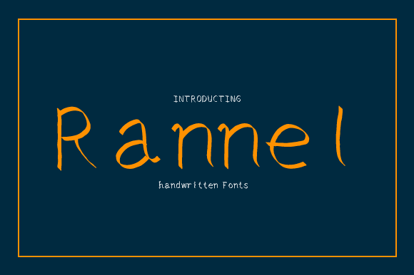 Rannel: A Charming and Elegant Handwritten Font for Designers