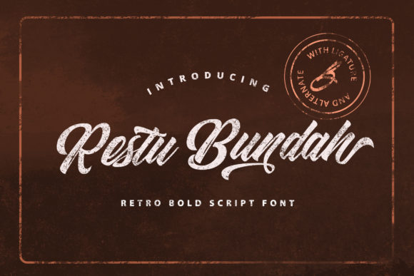 Restu Bundah: A Groovy Retro Script for Bold Branding