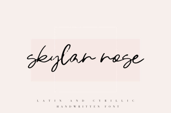 Skylar Rose: A Charming Handwritten Font for Makers