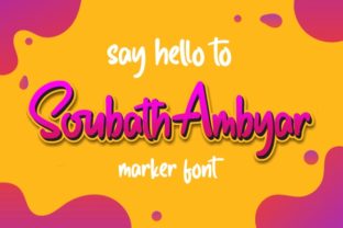 Soubath Ambyar: A Handwritten Font for Engaging Visuals