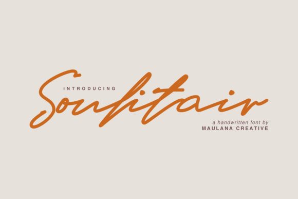 Soulitair: Elevate Your Campaigns with This Luxurious Handwritten Font