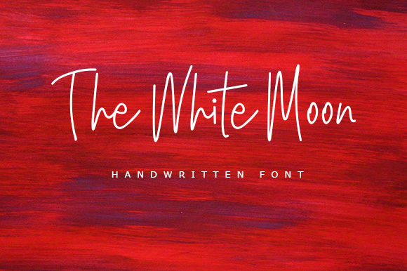 The White Moon: A Font for Elegant Handmade Creations