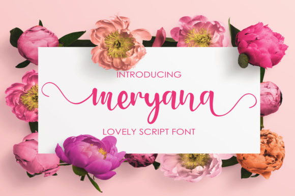 Transform Your Brand with Meryana: A Modern Script Font